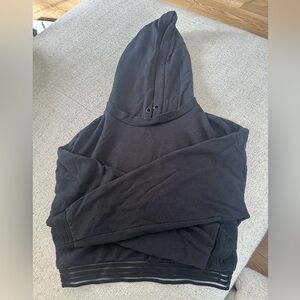 Alo Yoga Cropped Black Hoodie